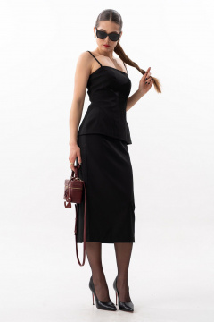 Юбка SILVERSPICE S-4616 черный - фото 2