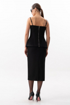 Топ SILVERSPICE S-7633 черный - фото 3