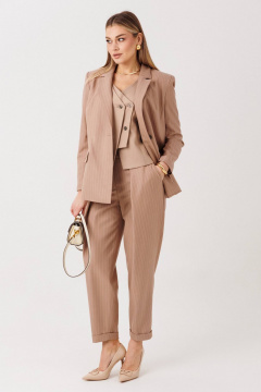 Брюки, жакет, жилет Fantazia Mod 5220 бежево-пудра - фото 5