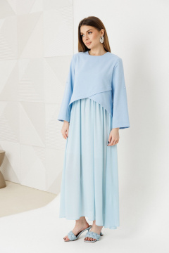 Платье Amberа Style 1007-10 голубой - фото 2