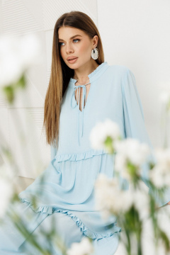 Платье Amberа Style 1130-2 голубой - фото 4