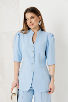 Брюки, жакет Amberа Style 2149 голубой - фото 5