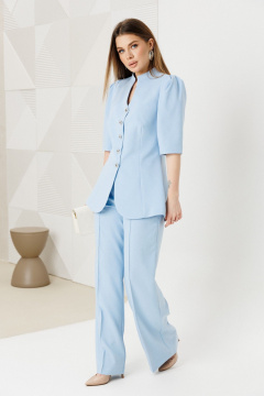 Брюки, жакет Amberа Style 2149 голубой - фото 4