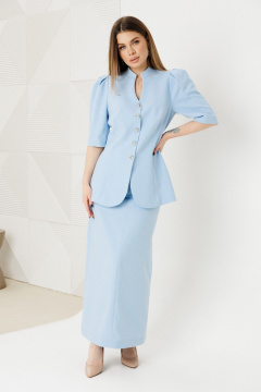 Жакет, юбка Amberа Style 2151 голубой - фото 1