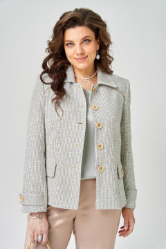 Блуза, брюки, жакет Fita 4171 миндаль+мята - фото 5