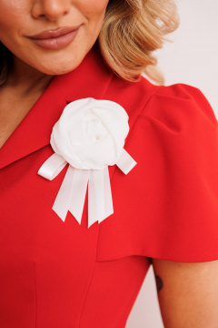 Жакет, юбка Мода Юрс 26-2892 алый - фото 5