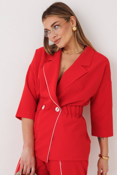 Брюки, жакет Anastasia 1324 красный - фото 5