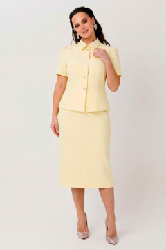 Жакет, юбка Mislana 1302 желтый - фото 3