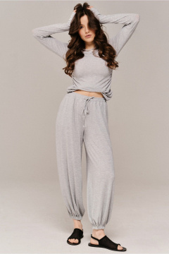 Брюки JRSy 2664 серый_меланж - фото 1