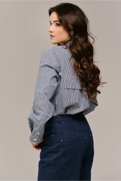 Рубашка JRSy 2671 сине-белая_полоса - фото 4