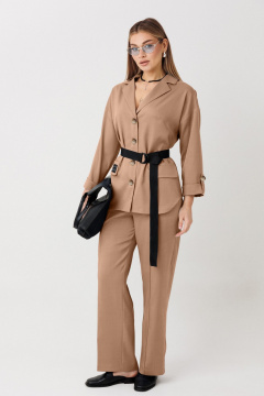 Брюки, жакет Verita 2443 песочный - фото 1