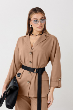 Брюки, жакет Verita 2443 песочный - фото 2