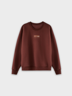 Свитшот Mark Formelle 121944/25-5006П-7П т.шоколадный_печать_2_сл_на_пол_2_сл_на_спинке_ДК - фото 2