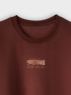 Свитшот Mark Formelle 121944/25-5006П-7П т.шоколадный_печать_2_сл_на_пол_2_сл_на_спинке_ДК - фото 4