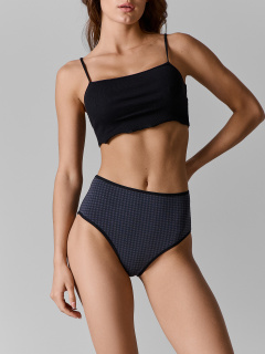 Трусы Mark Formelle 412639/25-27.27-39132Ц-5 черная_гусиная_лапка_на_т.сером - фото 1