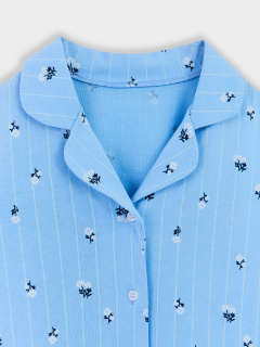 Рубашка, шорты Mark Formelle 567745/25-37344ПП-0 цветы_на_голубой_полоске - фото 5