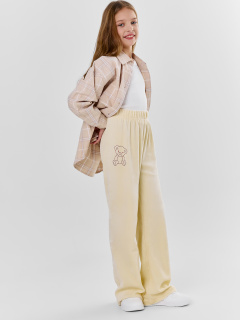 Брюки Mark Formelle 587002/25-39105П-3-3 молочный_печать_1сл_аппликация_из_страз_ПР_дет_пе - фото 3