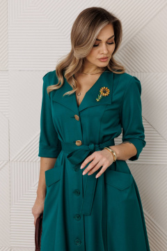 Платье Anastasia 1318.1 изумруд - фото 4