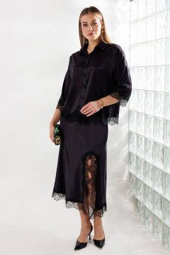 Блуза, юбка Anastasia 1331 черничный - фото 4