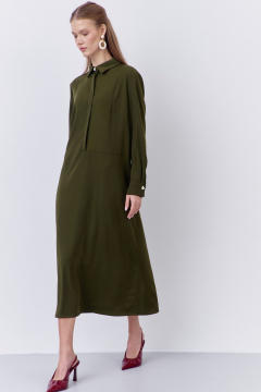 Платье FLAIM 2065 хаки - фото 4