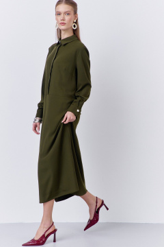 Платье FLAIM 2065 хаки - фото 2