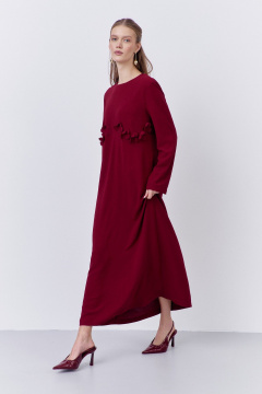 Платье FLAIM 2066.01 бургунди - фото 1