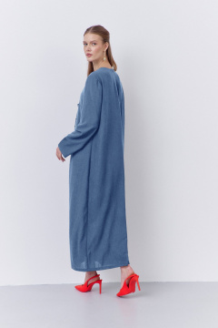 Платье FLAIM 2067.01 синий-джинс - фото 3