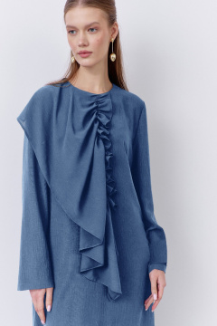 Платье FLAIM 2067.01 синий-джинс - фото 2