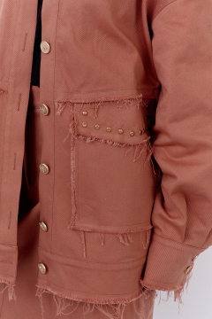 Бомбер, юбка FLAIM 2077.01 розовый-кирпич - фото 4