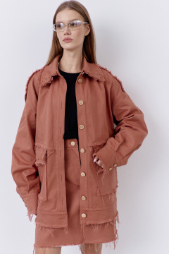 Бомбер FLAIM 2078.01 розовый-кирпич - фото 1