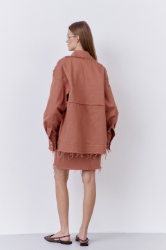 Бомбер FLAIM 2078.01 розовый-кирпич - фото 3