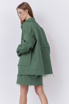 Бомбер FLAIM 2078.02 зеленый-мох - фото 3