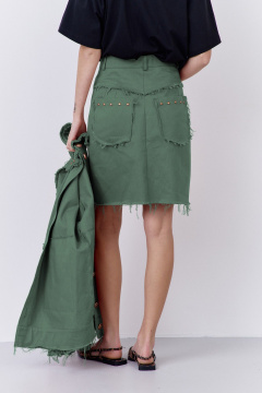 Юбка FLAIM 2079.02 зеленый-мох - фото 2