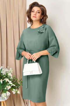 Платье VOLNA 1461 мятно-зеленый - фото 2