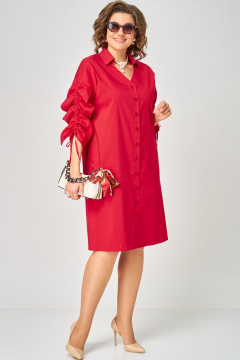 Платье EVA GRANT 7102 красный - фото 2