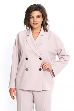 Брюки, жакет Alani Collection 2437 пудра - фото 4