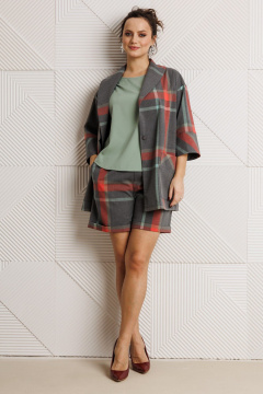 Блуза, жакет, шорты Mubliz 304 клетка - фото 5