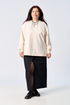 Свитшот GRATTO 4467 кремовый - фото 1