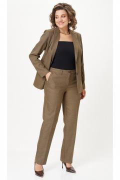 Брюки, жакет БелЭльСтиль 412-3 03 22+609-3 23 22 горчица_соты - фото 2