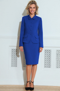 Жакет, юбка LeNata 21212 василек - фото 2