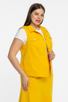 Жилет Avila 0924 желтый - фото 4