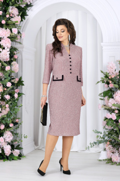 Платье Ninele 7534 пудра - фото 3