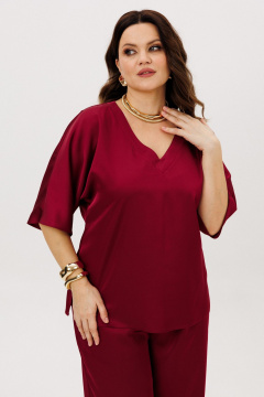 Блуза, брюки ANIDEN 6118-2 бордо - фото 2