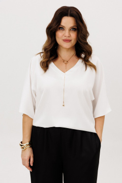 Блуза, брюки ANIDEN 6118-5 черно-белый - фото 4