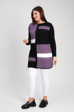 Туника BONADI 1899 черный-баклажан - фото 3