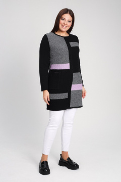 Туника BONADI 1899 черный-лиловый - фото 3