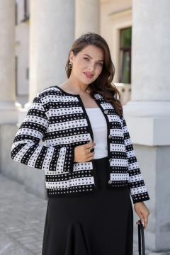 Жакет BONADI 1879 черно-белый - фото 1