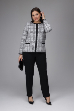 Жакет BONADI 1894 черно-белый - фото 2