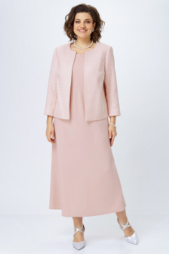 Жакет, платье Alani Collection 2514 пудра - фото 5