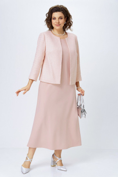 Жакет, платье Alani Collection 2514 пудра - фото 2